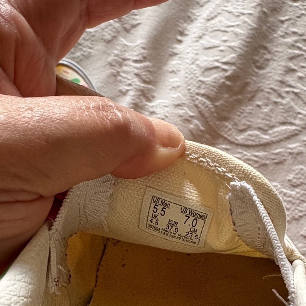 Unisex Gently Loved VANS Classic Slip On Get Outdoors Canvas Shoes Need Cleaning - Picture 10 of 10